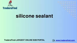 Best Silicone Sealant Suppliers in UAE - TradersFind