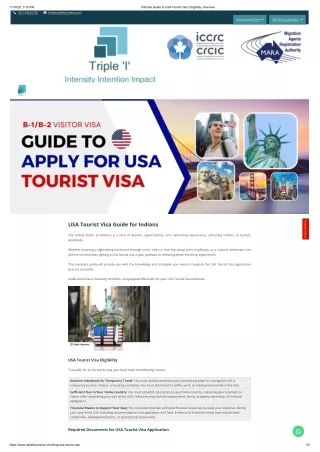 USA Tourist Visa Eligibility Criteria