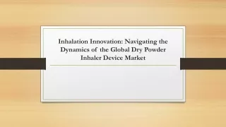 Dry Powder Inhaler Device Market