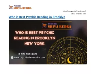 Who is Best Psychic Reading in Brooklyn NY