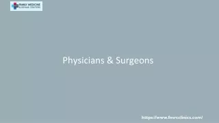 Physicians & Surgeons
