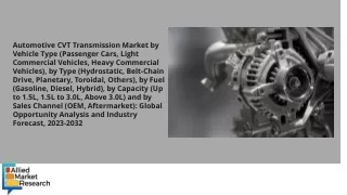 Automotive CVT Transmission Market PDF