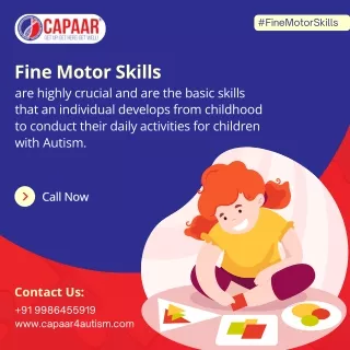 Fine Motor Skills for Children with Autism | Autism Treatment Bangalore | CAPAAR