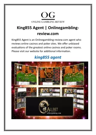 King855 Agent | Onlinegambling-review.com