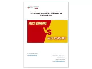 Unraveling the Secrets of IELTS General and Academic Exams