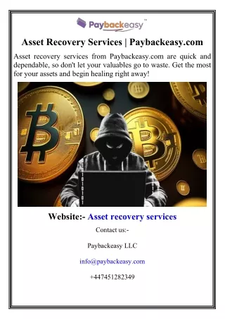 Asset Recovery Services  Paybackeasy.com