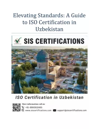 Elevating Standards: A Guide to ISO Certification in Uzbekistan