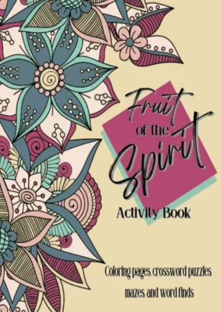 ✔Download⭐/⚡PDF Fruit of the Spirit Activity Book: A christian woman activity book