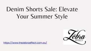 Denim Shorts Sale Elevate Your Summer Style