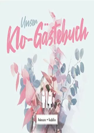 [√READ❤ ✔Download⭐] Unser Klo-Gästebuch I Ankreuzen Ausfüllen: WC Klobuch für Gäste als