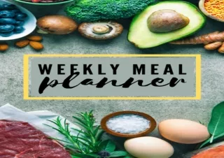 ⚡DOWNLOAD Meal Planner Notebook: 52 Week Menu Planner and Grocery List | Track &