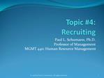 Topic 4: Recruiting