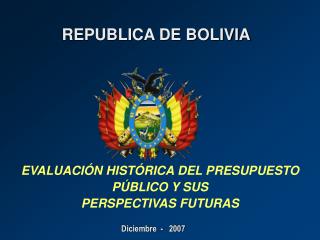 REPUBLICA DE BOLIVIA
