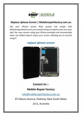Replace Iphone Screen