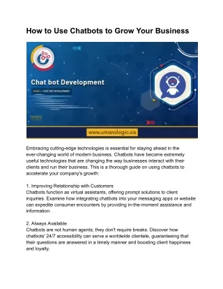 Chatbot Development Company in Edmonton