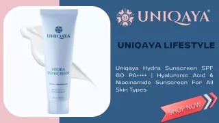 Hydra Sunscreen SPF 60 PA     For All Skin Types