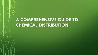 Chemical Distribution Market ppt