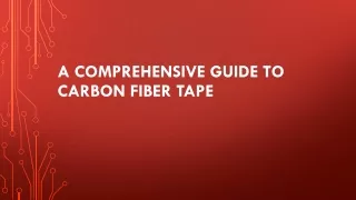 Carbon Fiber Tape Market ppt