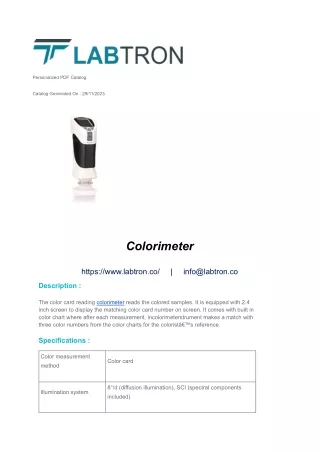 colorimeter