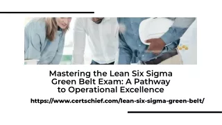 Unlock Success in the Lean Six Sigma Green Belt Exam with PDF Dumps