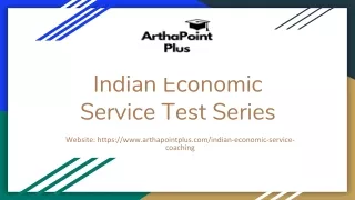 Indian Economic Service Test Series