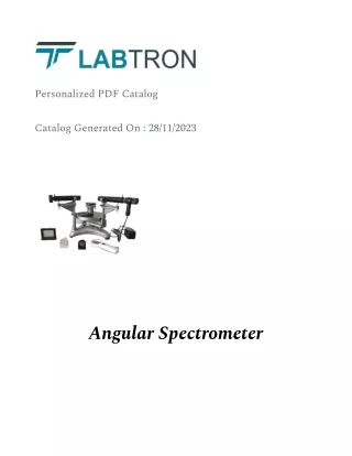 Angular Spectrometer