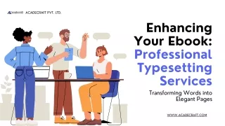 Enhancing Your Ebook Professional Typesetting Services