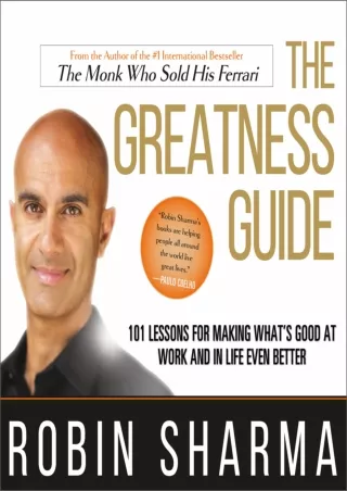 [DOWNLOAD]⚡️PDF✔️ The Greatness Guide: 101 Lessons for Making What’s Good at Work and in Life Even Better