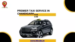 _Premier Taxi Service in Chandigarh  H&B Cab