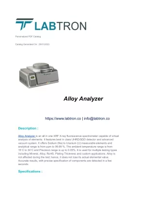 Alloy Analyzer