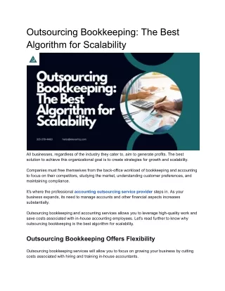 Outsourcing Bookkeeping: The Best Algorithm for Scalability