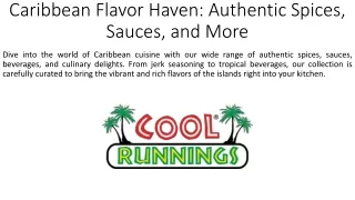 Caribbean Flavor Haven_Authentic Spices, Sauces, and More
