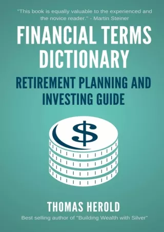 [❤READ⚡ ✔DOWNLOAD⭐]  Financial Terms Dictionary - Retirement Planning and Invest