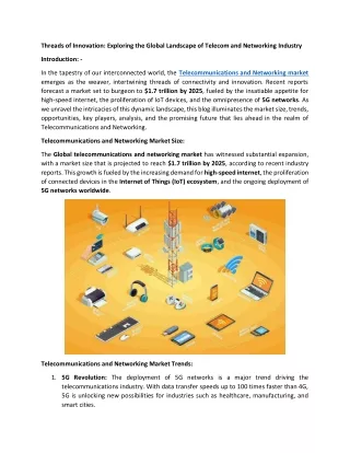 Telecommunications and Networking Market