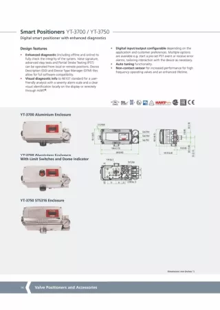 YT-3750 Smart Positioner | Valve Actuators India