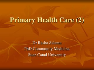 Primary Health Care (2)