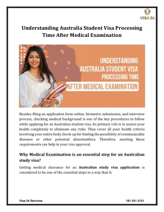 Understanding Australia Student Visa Processing Time After Medical Examination