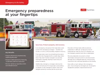 Emergency preparedness at your fingertips