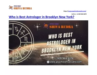 Who is Best Astrologer in Brooklyn New York