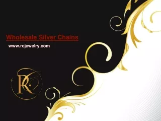 Explore Stylish Wholesale Silver Chains - www.rcjewelry.com