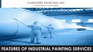 Features of Industrial Painting Services