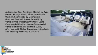 Automotive Seat Recliners Market PDF