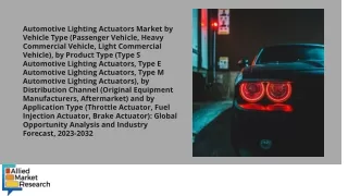 Automotive Lighting Actuators Market PDF