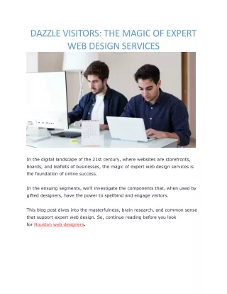 Houston web designers