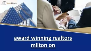 Team Hilson: Award-Winning Realtors in Milton, ON