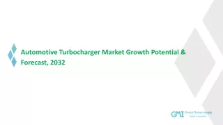Automotive Turbocharger Market Growth Analysis & Forecast Report | 2023-2032