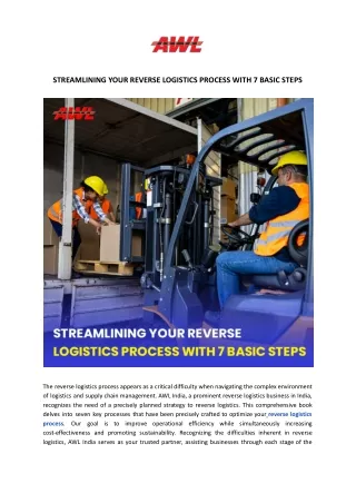 Streamlining Your Reverse Logistics Process With 7 Basic Steps - AWL India