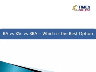 BA vs BSc vs BBA - Which is the Best Option