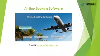 Airline Booking Software