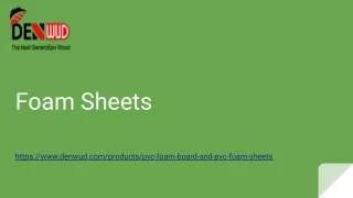 Foam Sheets